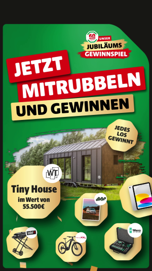 hagebau Jubiläumsgewinnspiel