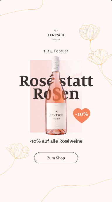 Rosé statt Rosen